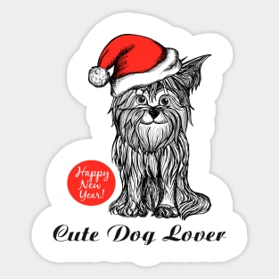 cute dog lover Sticker